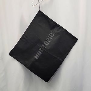 Large black unused Hot Topic dust bag